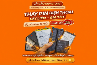 thay pin điện thoại bao nhiêu tiền tại cần thơ