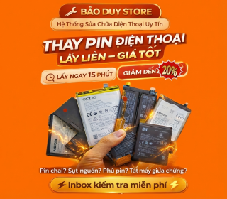 Thay pin điện thoại