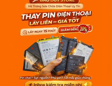 Thay pin điện thoại