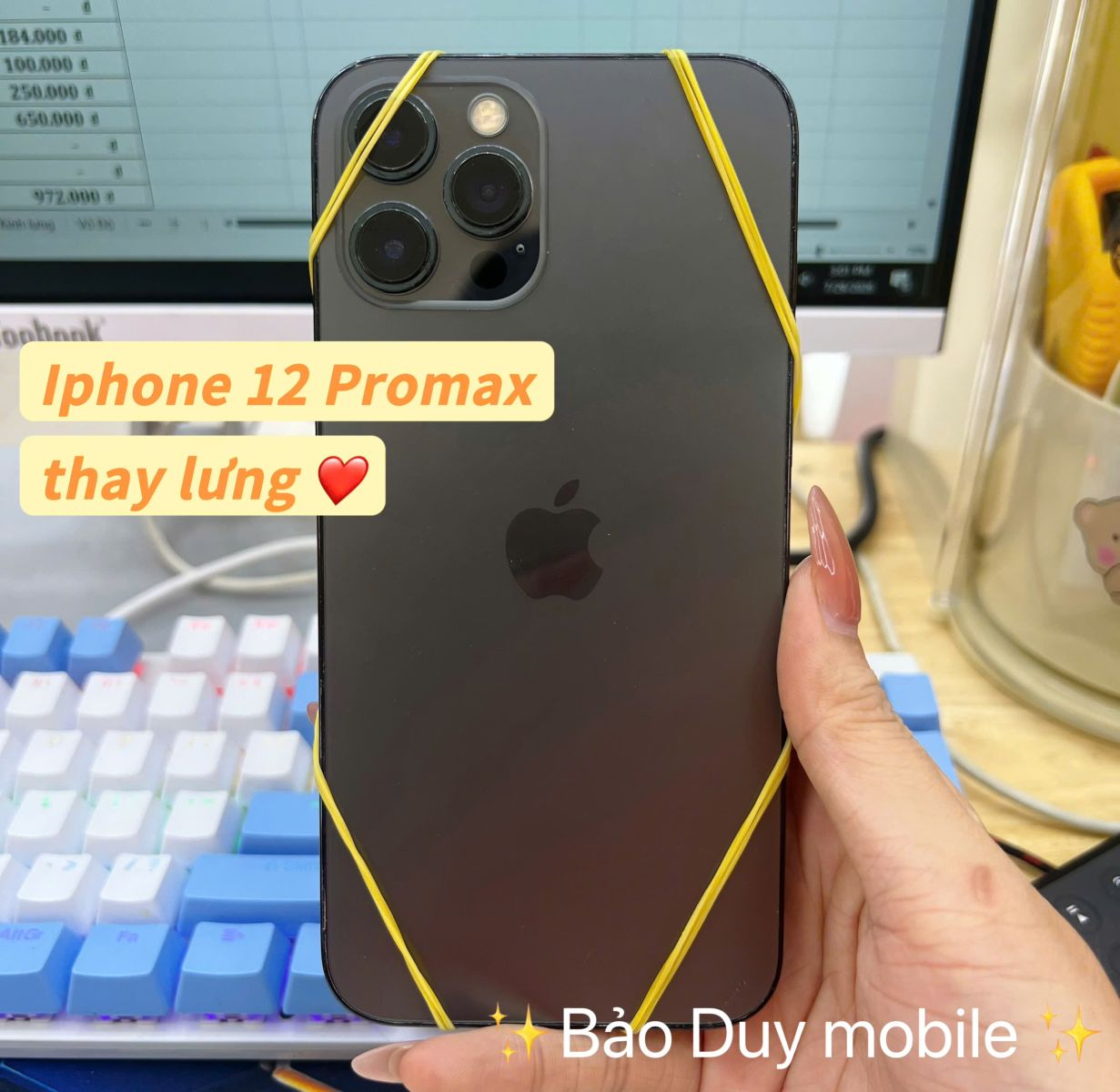 Thay kính lưng iPhone 12 Pro Max Cần Thơ