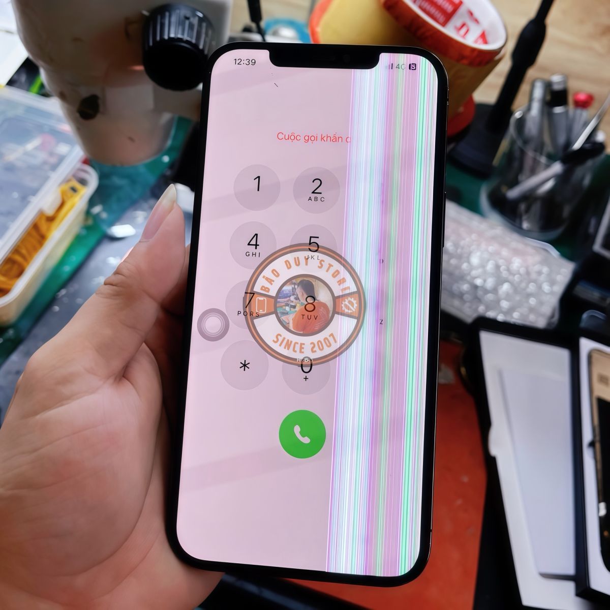 sửa chữa điện thoại cần thơ sọc màn hình