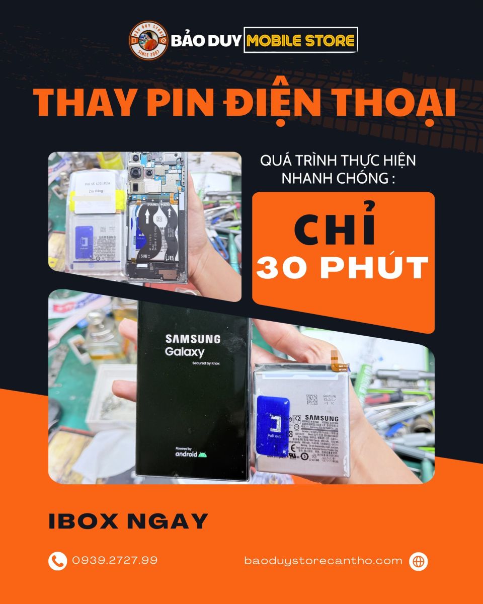 Kỹ thuật viên sửa Samsung S22 lấy liền tại Cần Thơ