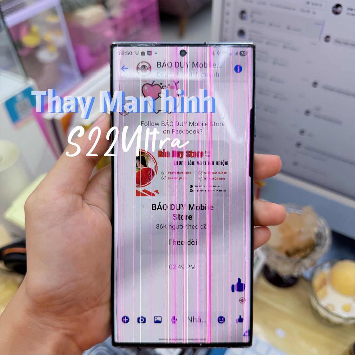 thay màn hình samsung s22 ultra cần thơ