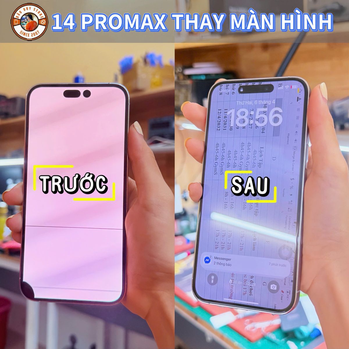Điện thoại bị sọc màn hình Cần Thơ
