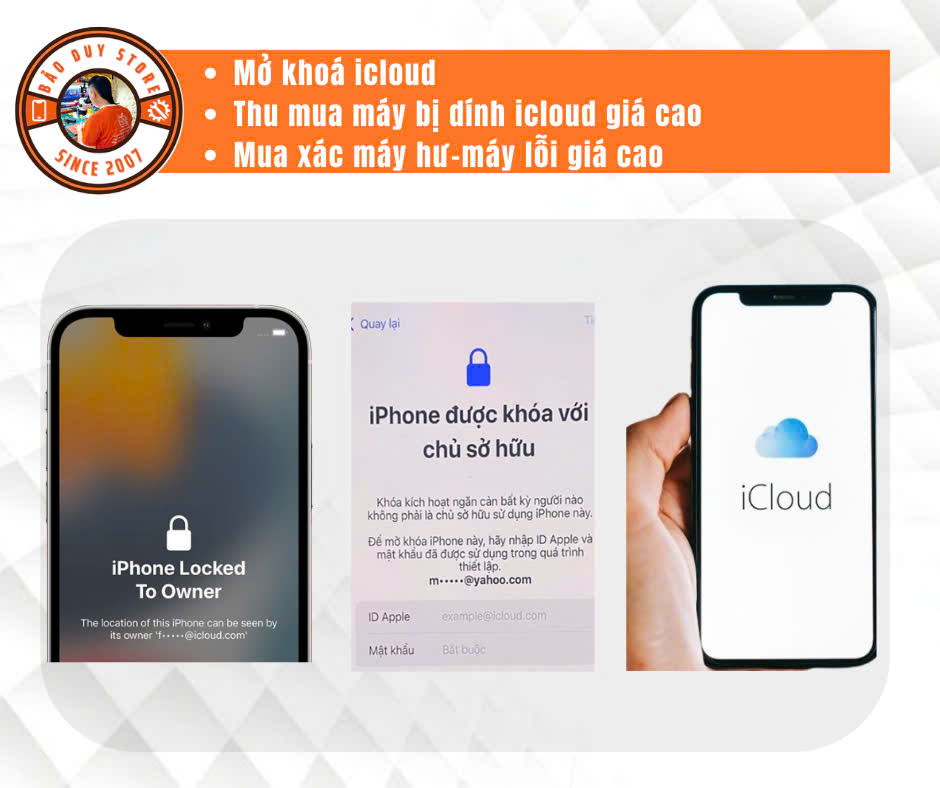 Mở khóa icloud